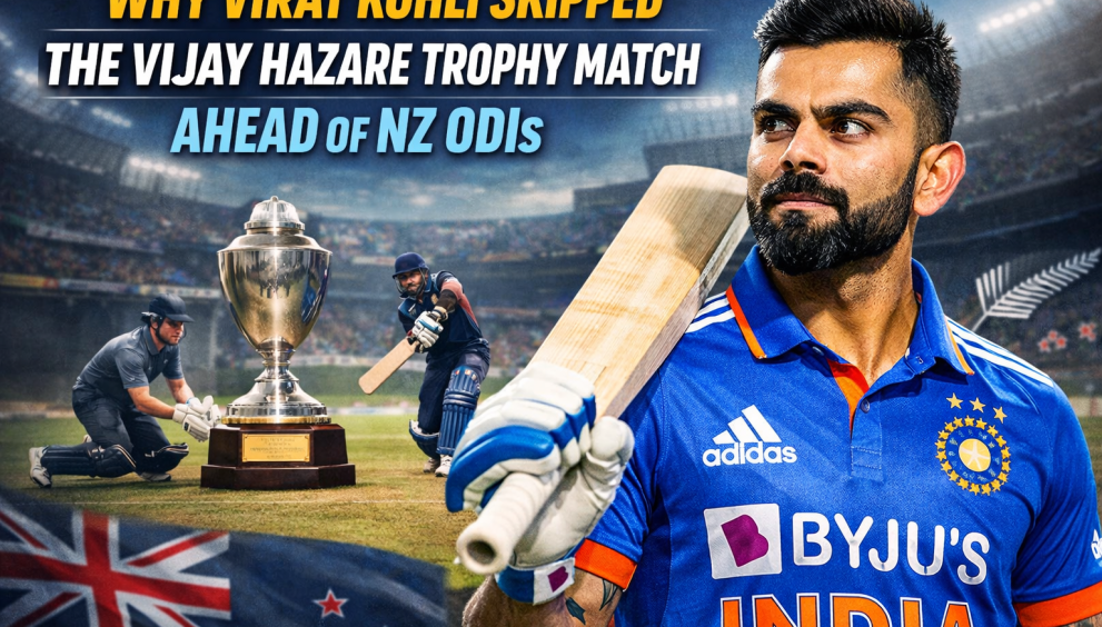 Why Virat Kohli Skipped the Vijay Hazare Trophy Match